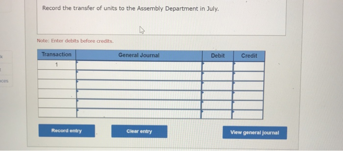 in the Forging Department, they are transferred to the Assembly Department. The