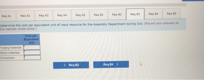 July 1): Physical units in production carried forward from June 30 Costs: