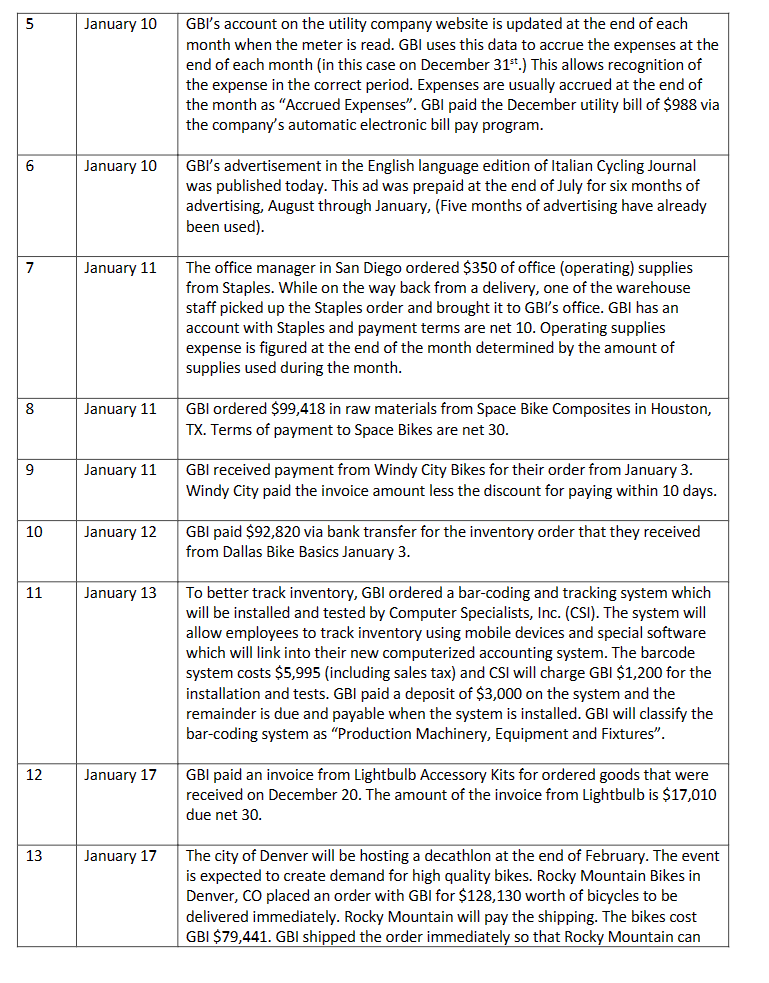 do on the spreadsheet either. Section 3: Analyze and Prepare Journal Entries