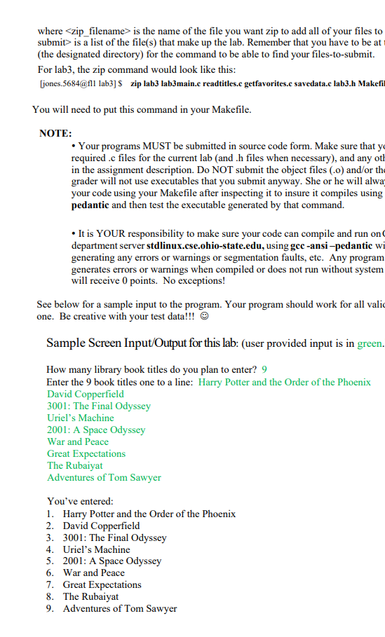 file (for this lab, it should be called lab3Readme - use this