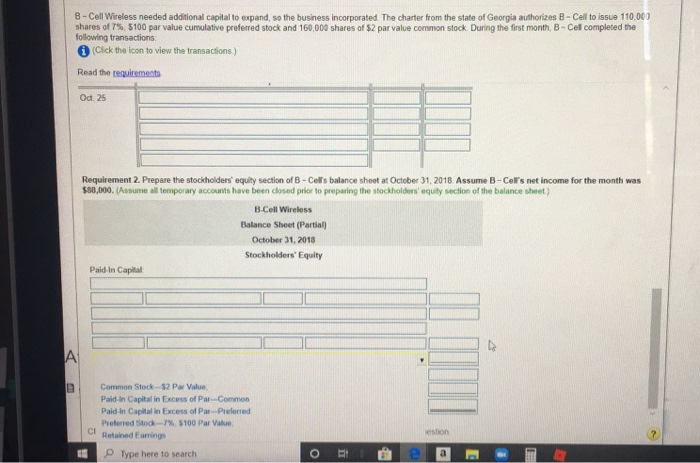 Oct 6 Oct. 9. Issued 18,000 shares of common stock for cash