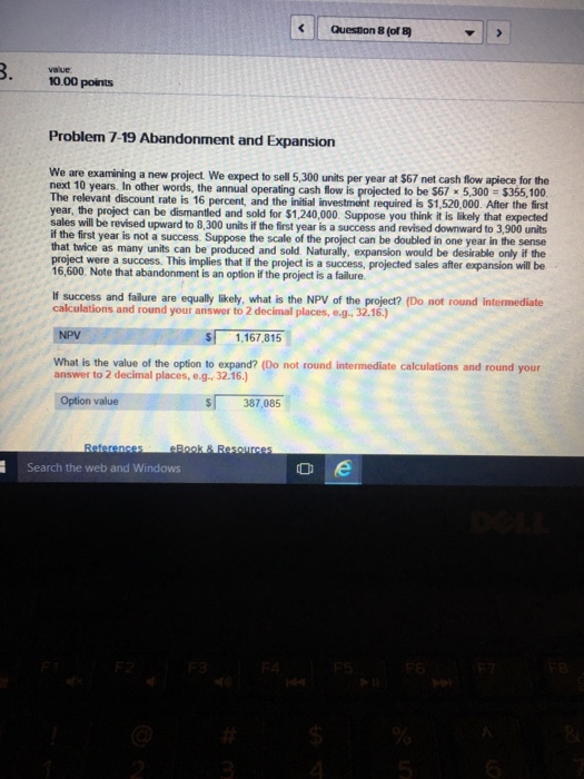 return of 15 percent on this project. a. Calculate the accounting break-even
