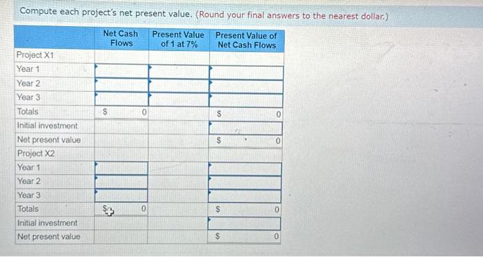 index LO P3 Following is information on two alternative investment projects being