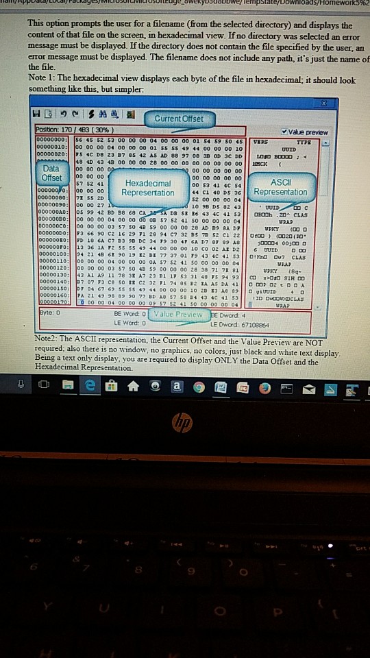 yours) for filedirectory processing according to the following rules. The program requested
