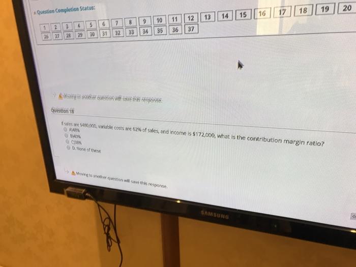  18 19 20 Question Completion Status: 17 15 16 14 13