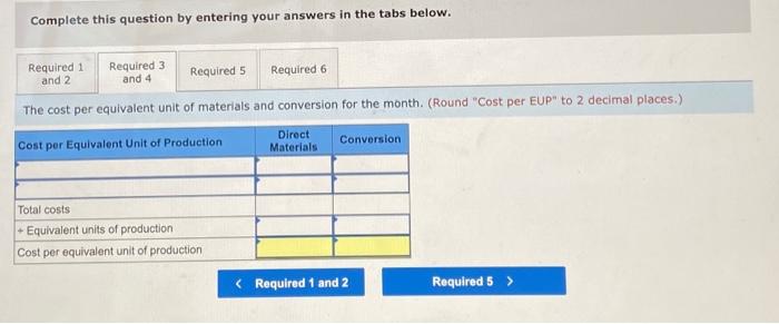 to its products. Information for the company's first production process September follows.