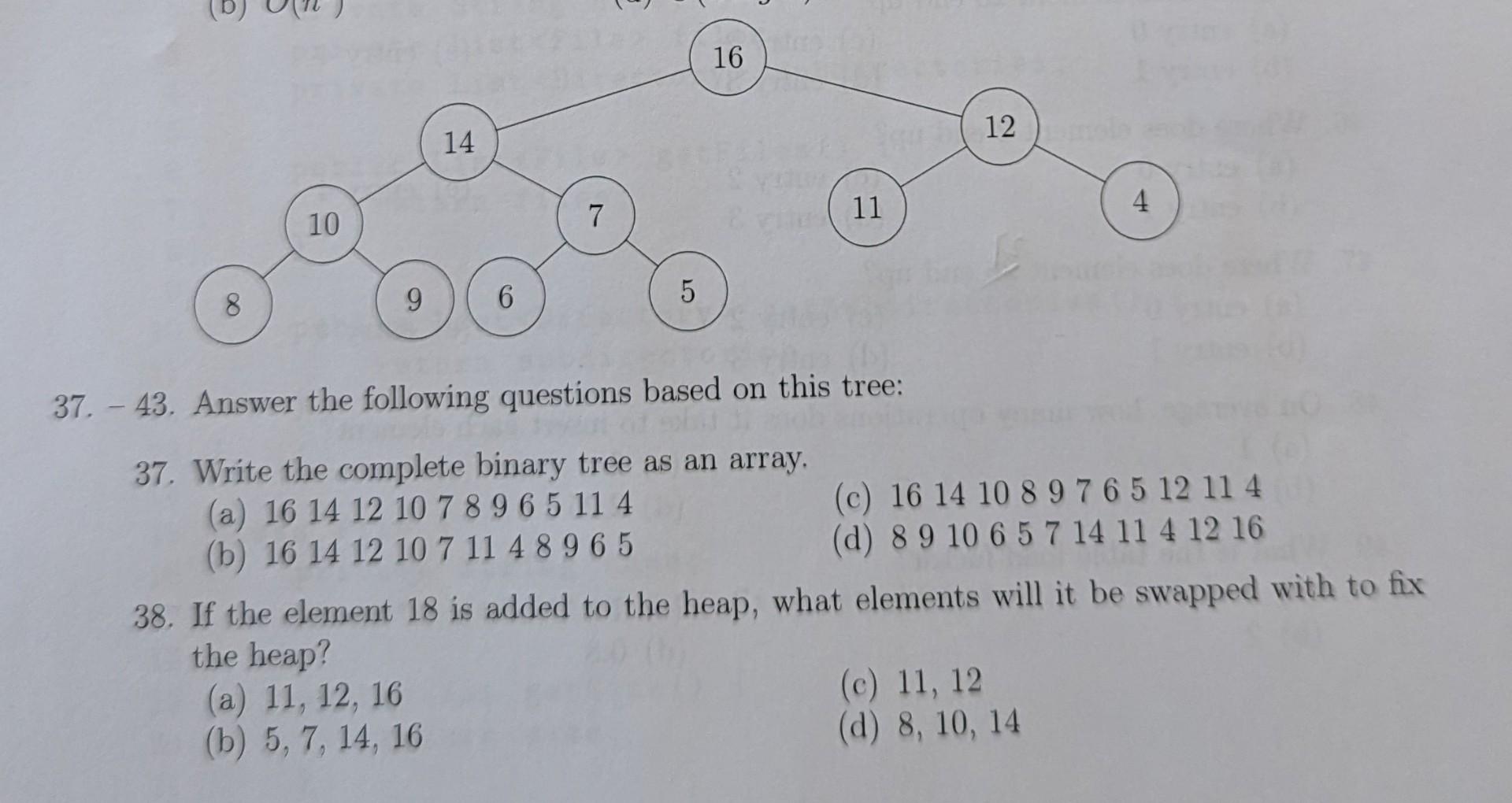  Please help answer these multiple choice questions. 37. - 43. Answer