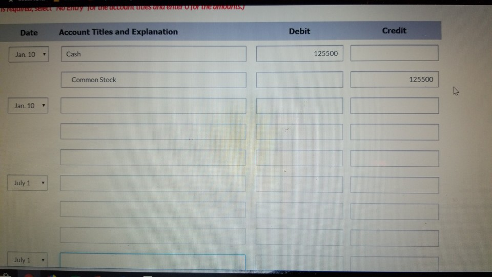 Spruce Corp. had these transactions pertaining to its common stock. Jan. 10