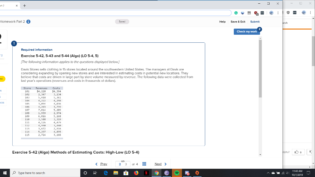 art 2 - x - + 1 x x Homework Part