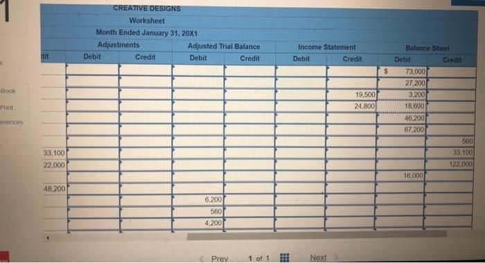 entries, and posting to ledger accounts. LO 52,53,54,55 Shayla Green owns Creative