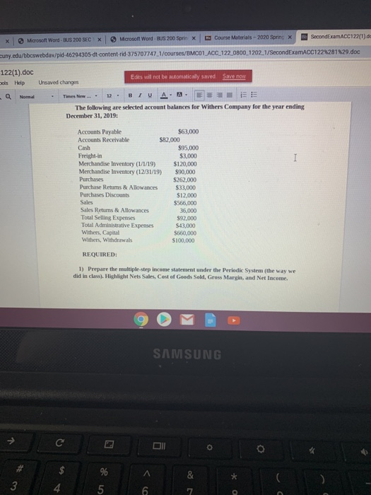  X Microsoft Word - BUS 200 SEC X Microsoft Word RS