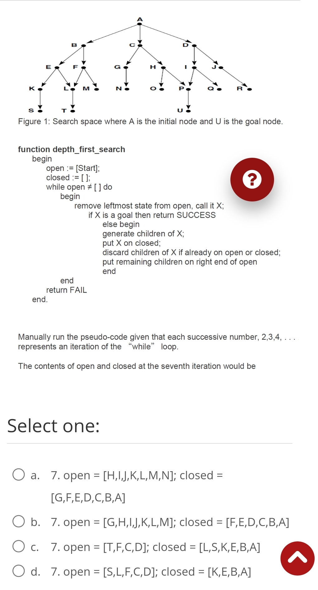  Manually run the pseudo-code given that each successive number, 2,3,4,dots represents