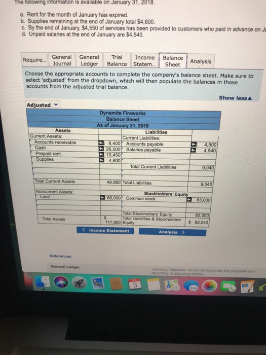 additional supplies on account, $5,300. January13 Provide services to customers on account,