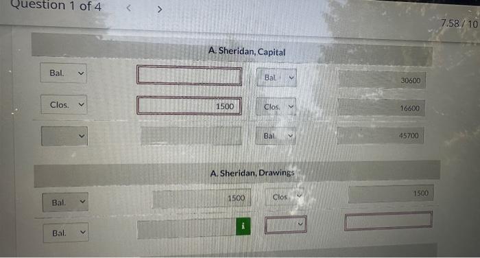 A. Sheridan, Drawings 1500 Clos i. 30600 16600 45700 Service Revenue Clos