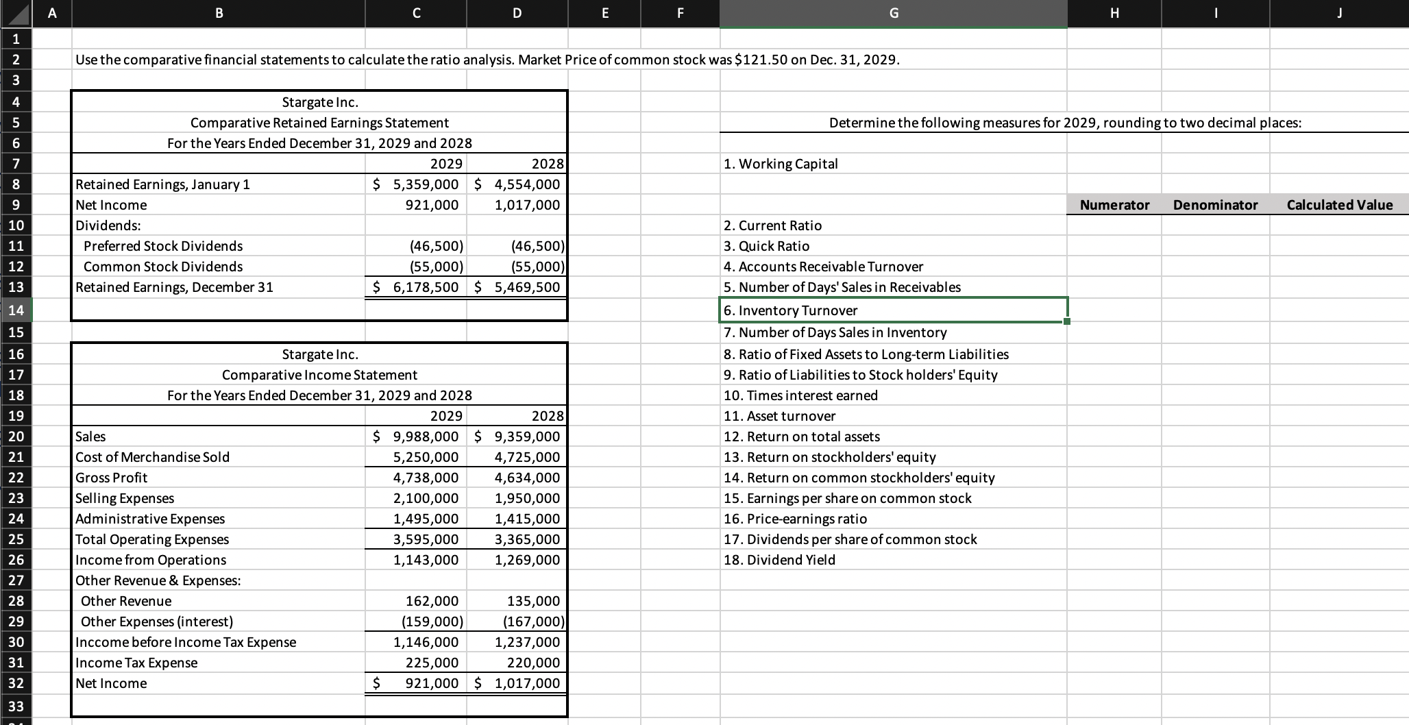 I only need help with 1-5, I have the rest. \begin{tabular}{|c|c|c|c|c|} \hline