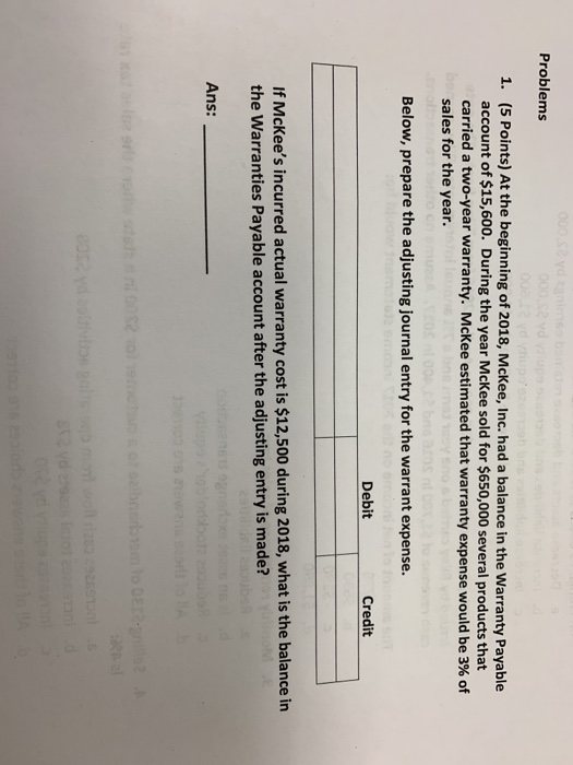  please answer those questions quick Problems (5 Points) At the beginning