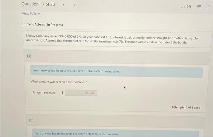 date. How much interest is paid each interest period? (c) Interest period
