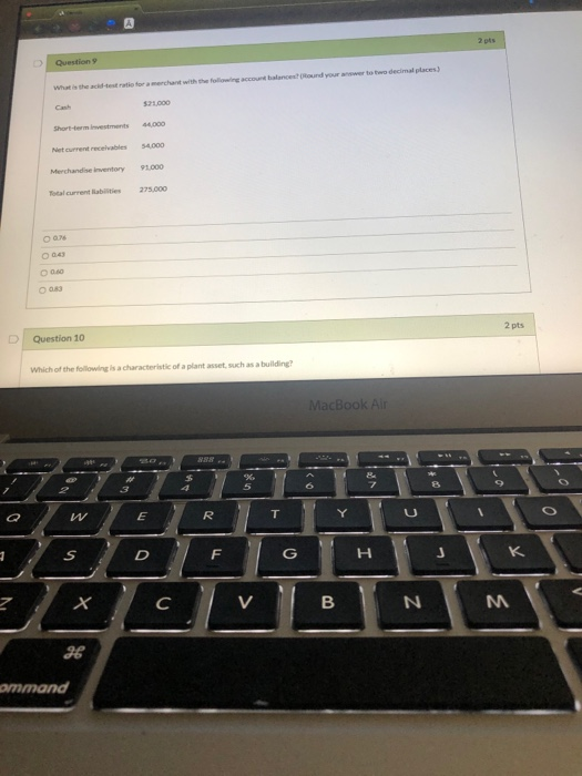  2 pts Question What is the strate for a merchant with