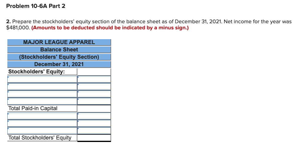 equity section (LO10-2, 10-3, 10- 4, 10-5, 10-7) [The following information applies