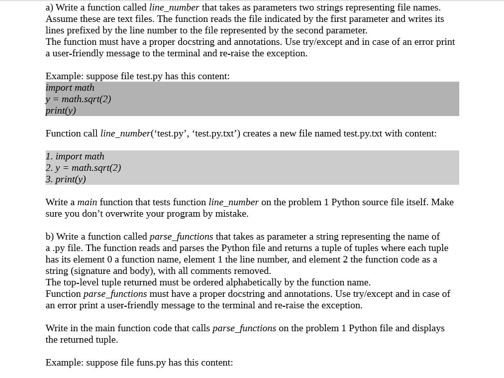 Can someone please help me with this Python problem? Please write in