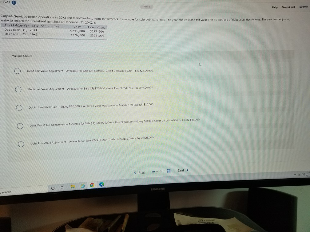 - 15-17 0 Saved Help Save & Exit Submit Carpark Services