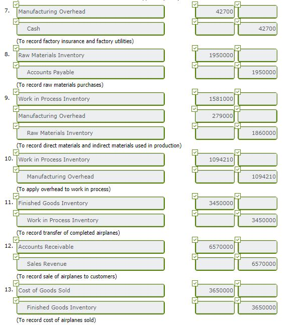 as few factory workers as possible. Since each plane has different features