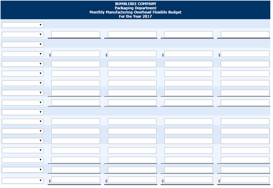 Problem 10-1A Bumblebee Company estimates that 406,200 direct labor hours will be