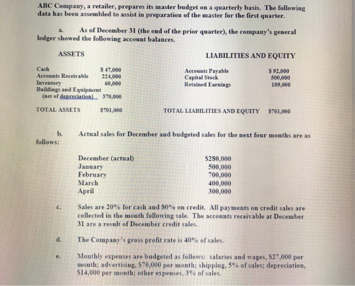  Please do the Income Statement and the Retained earnings from the