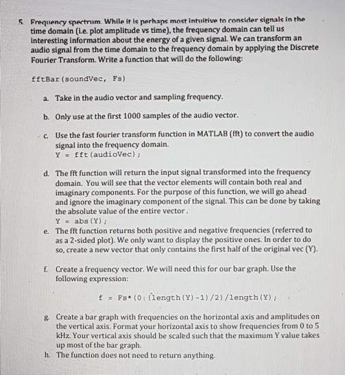 each step For this assignment you will create an audio effects and