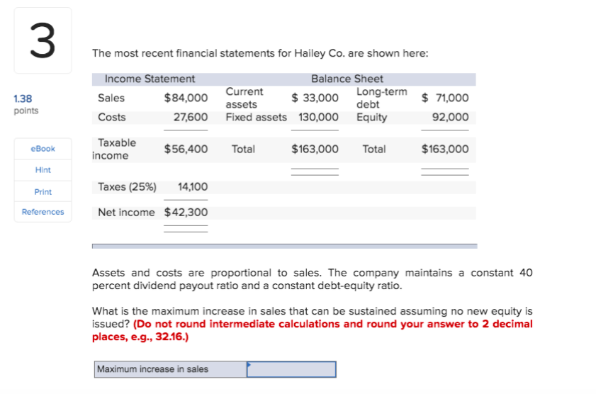 PLEASE HELP ME ANSWER THIS ASAP!!! THANKS! The most recent financial statements