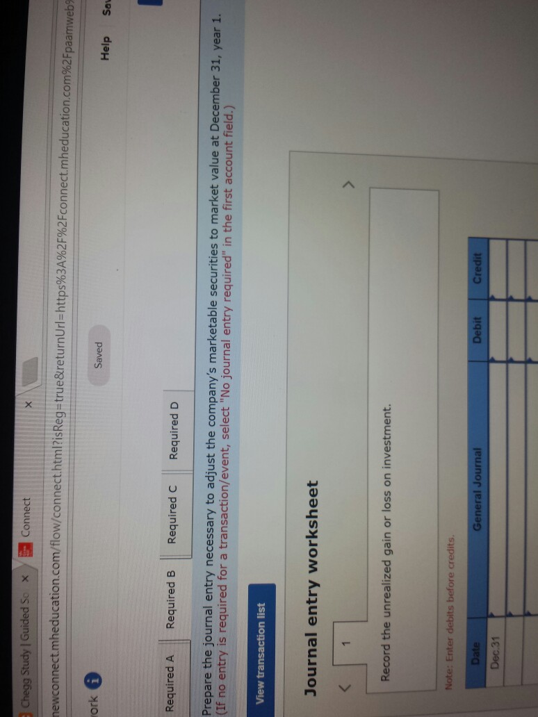 General ledger cash balance, 12/31/year 1 Bank service charge Returned customer checks