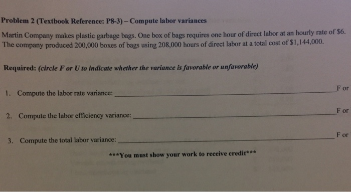 a standard materials usage and of materials were purchased at $7.30 materials.