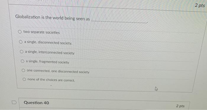 2 pts What power does 'being anonymous provide? O Encourages people to