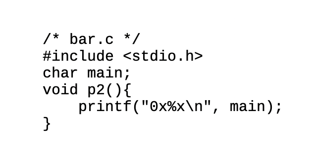 program is compiled and executed on an x86-64 Linux system, it prints