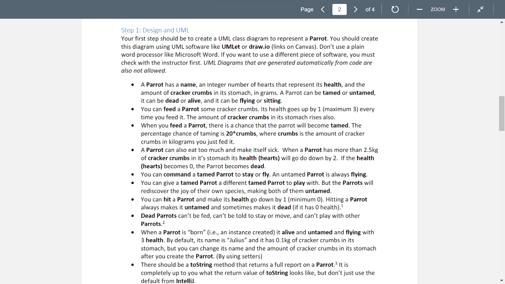This assignment is about objects, instance variables, methods and encapsulation. You will