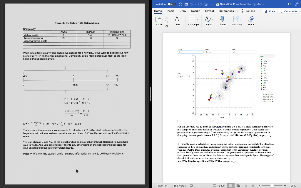 need speed and complexity for above problem Complexity Actual scale Non-dimensional (standardized)