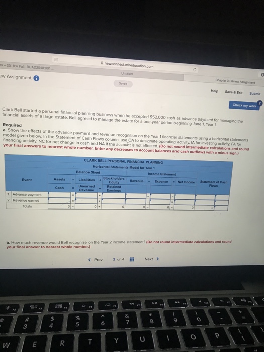  s-2018:4 Fal, BUAD2040 901 Chapter 3 Review Assignment w Assignment 6