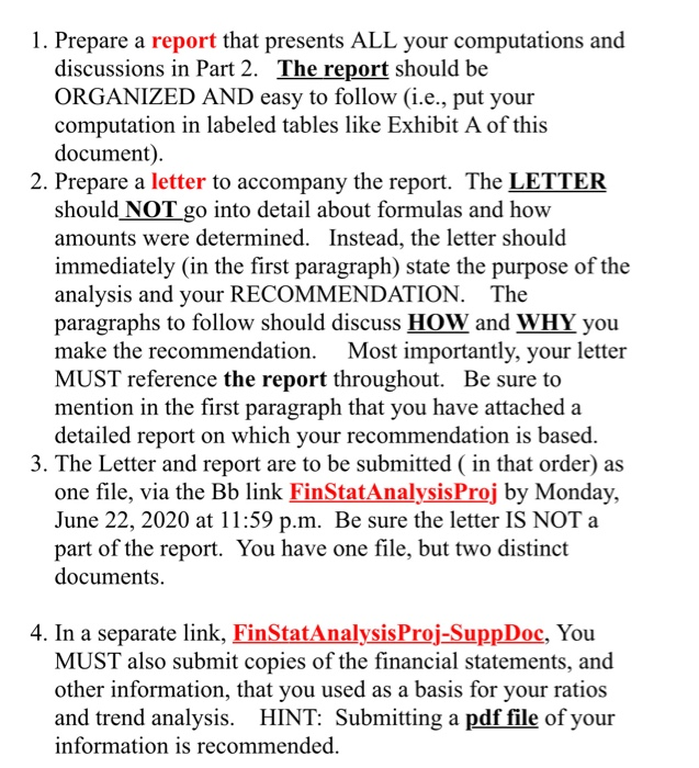  Please answer all questions The report is based on the computation