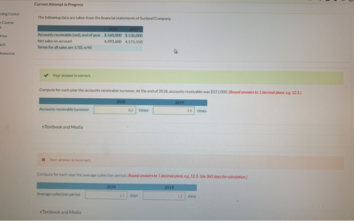 help please :) Current Attempt in Progress ning Center Course The following
