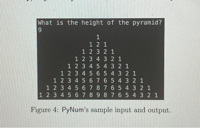 A python code that will give the following output What is the