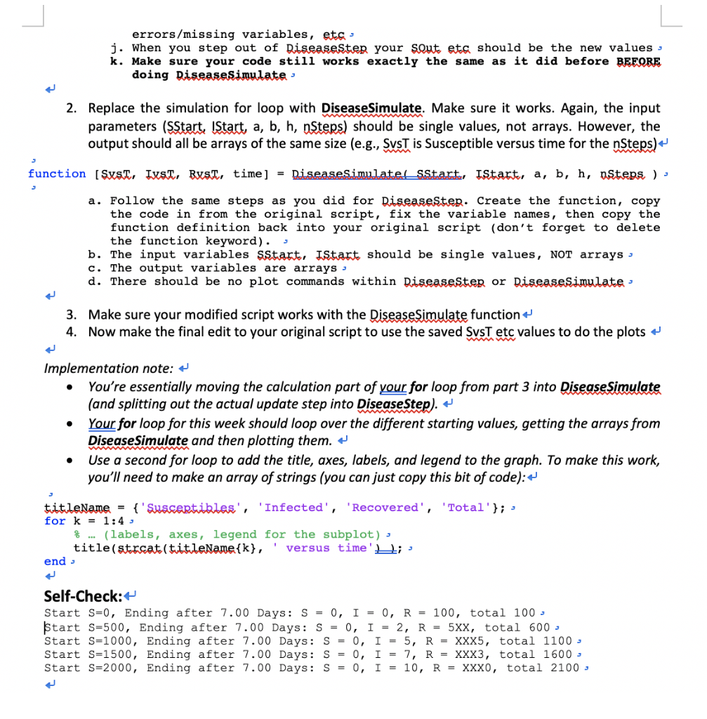 my code: clc clear %the known value a=10; b=1.25; h=0.05; R=0; I=100;