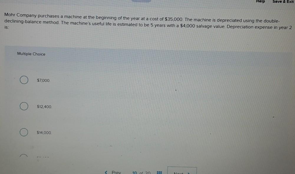 Help Save & Exit Mohr Company purchases a machine at the