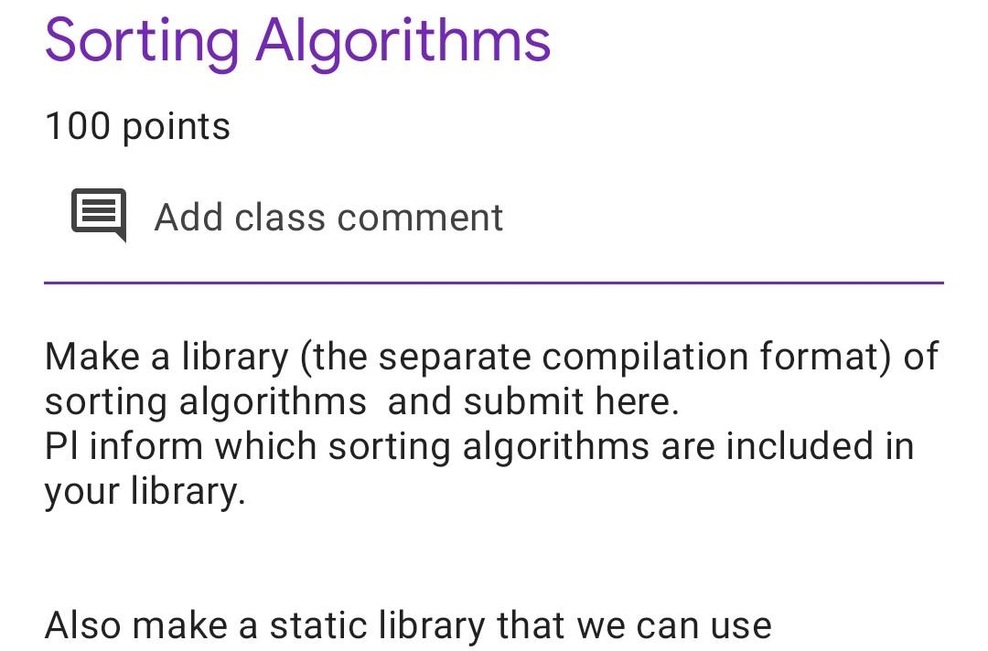  Provide the code with steps to create library Make a library