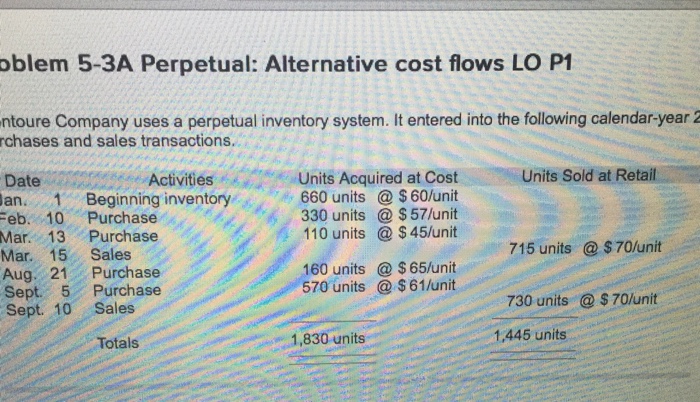  Compute the cost assigned to ending inventory using fifo lifo weighted