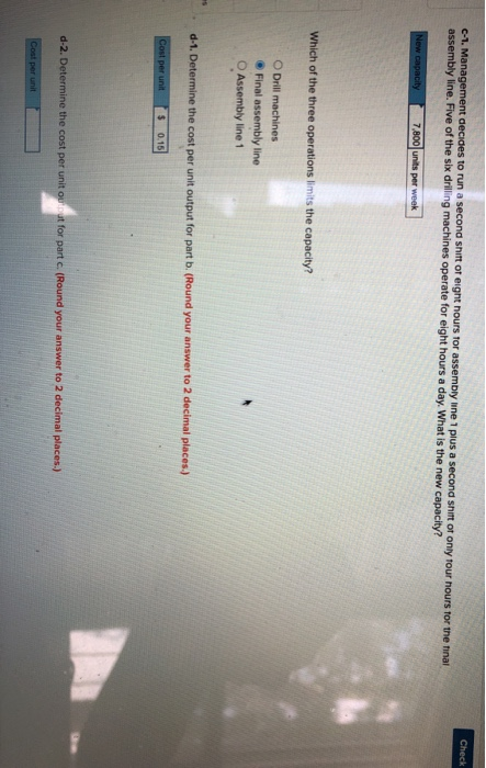 Chec The Goodparts Company produces a component that is subsequently used in