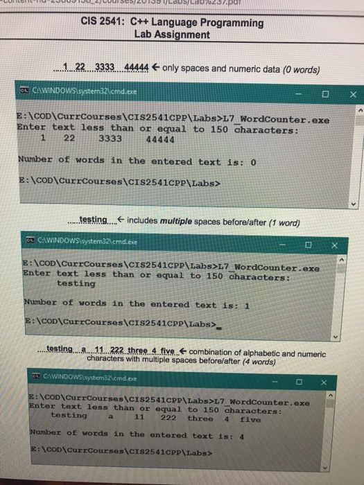 function that accepts a pointer to a C-string as an argument and