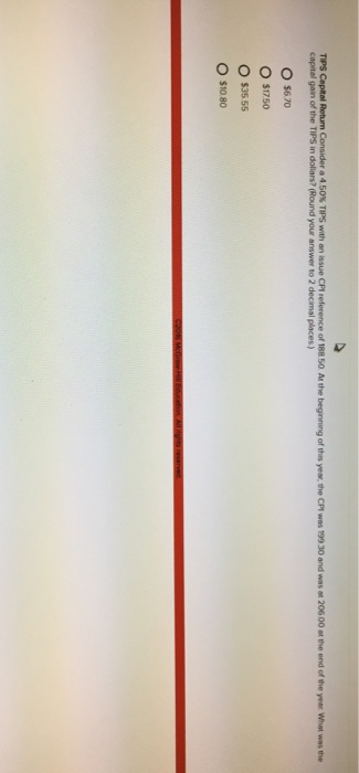  Consider a 4.50% TIPS with an issue CPI reference of 188.50.