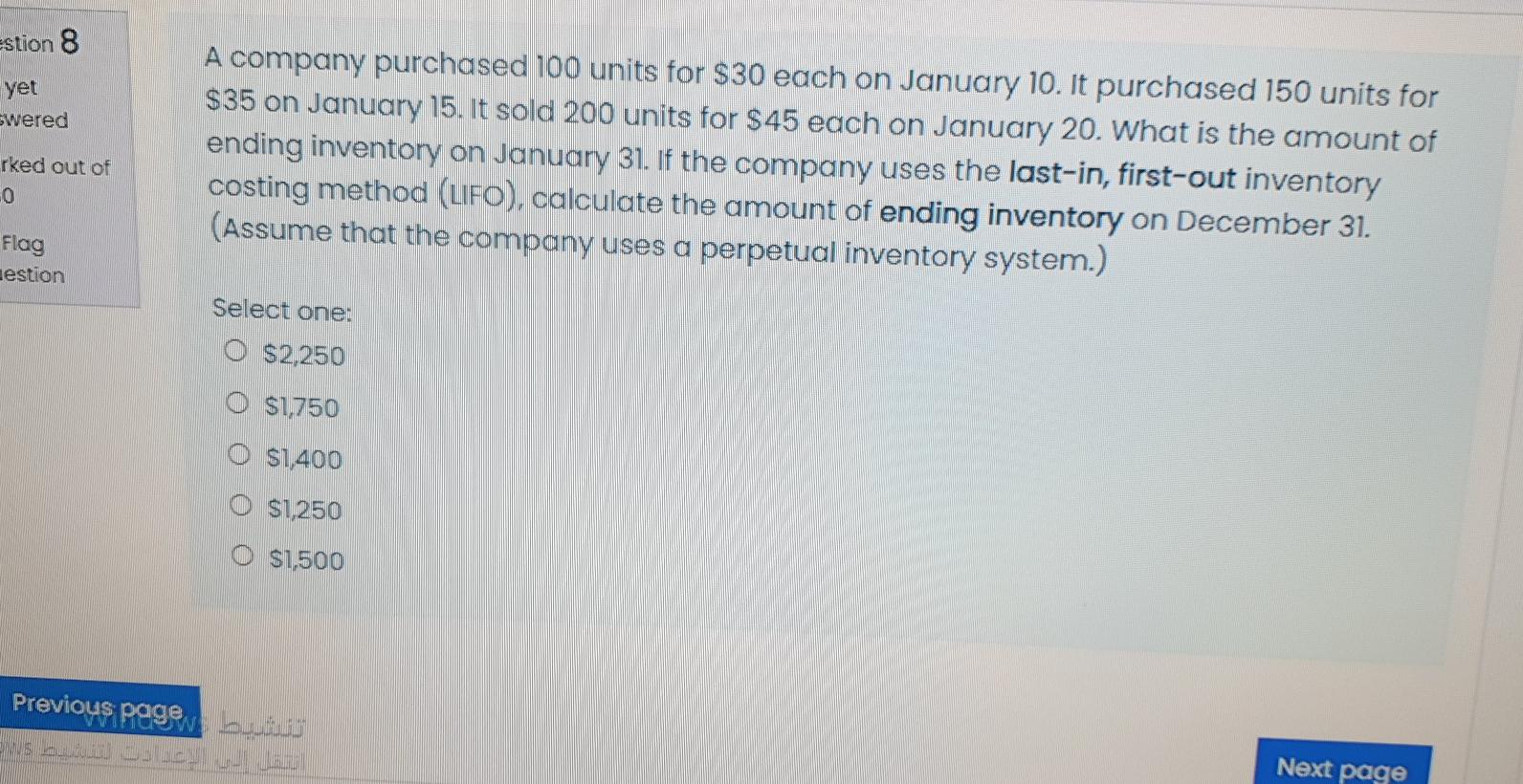 Step by step please estion 8 yet wered A company purchased