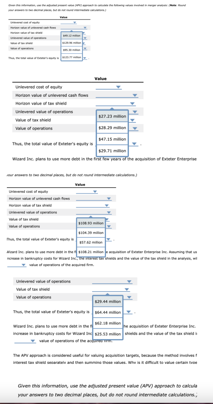 which is considering the acquisition of Exteter Enterprise Inc., estimates that acquiring