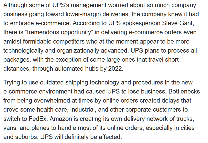 it is. UPS moves millions of packages each day using 80,000 drivers.